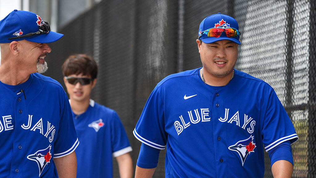 Hyun-jin Ryu Toronto Blue Jays Light Blue Baseball Jersey