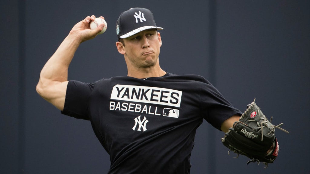 Yankees prospect James Kaprielian has pitched under only simulated conditions so far this spring. (AP)