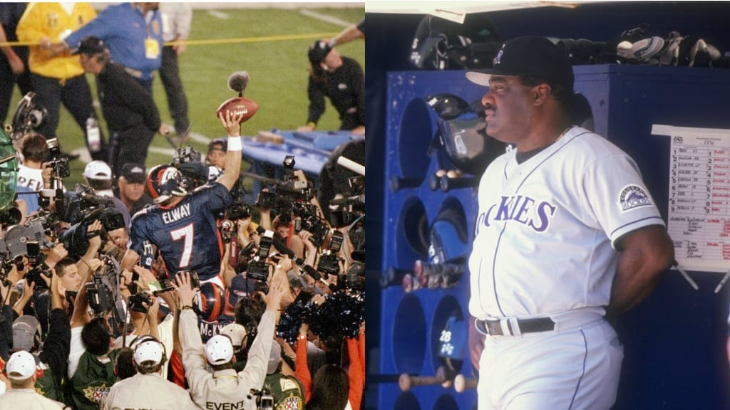 John Elway (left) and Don Baylor (right) were both in the Yankees organization in 1983. Elway led the Denver Broncos to two Super Bowl titles, and Baylor was the first manager in Colorado Rockies history.