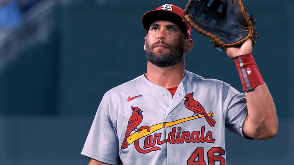 This is a 2022 photo of Paul Goldschmidt of the St. Louis Cardinals  baseball team. This image reflects the St. Louis Cardinals active roster  Saturday, March 19, 2022, in Jupiter Fla., when