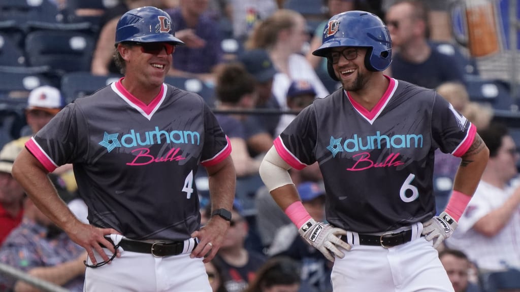 Brady Williams (left) was the 2021 Triple-A East co-Manager of the Year.
