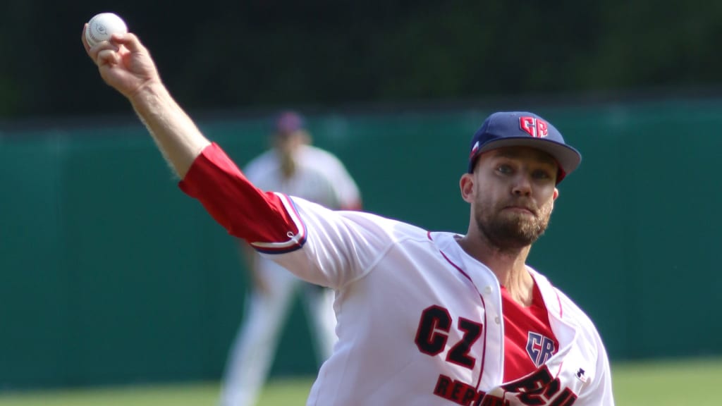 Right-hander Radim Chroust also works as a doctor. (Jan Benes/Ceska Baseballova Asociace)