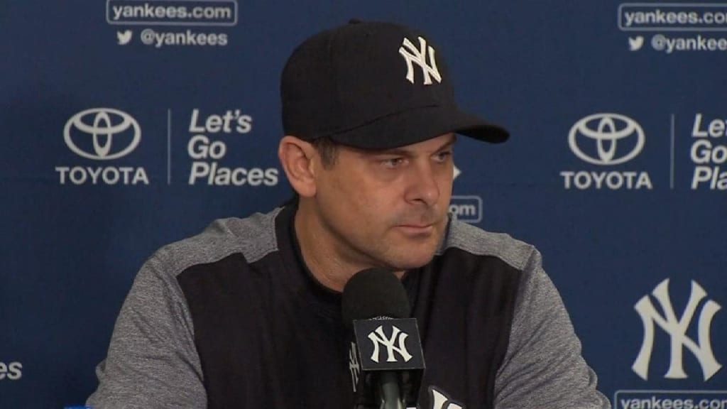 Transcript of Aaron Boone news conference