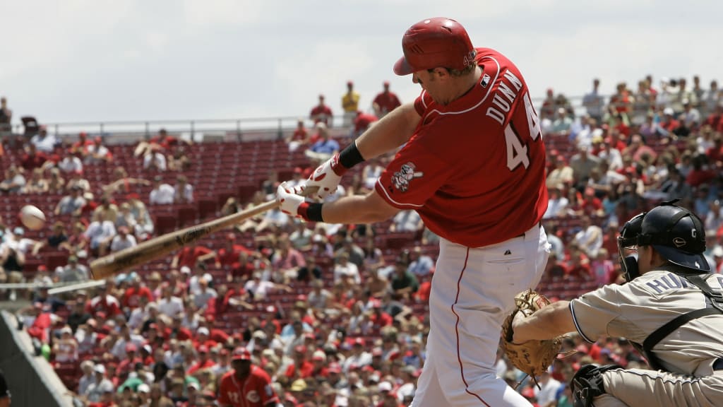 In eight seasons with Cincinnati, slugger Adam Dunn hit 270 of his 462 home runs. (AP)