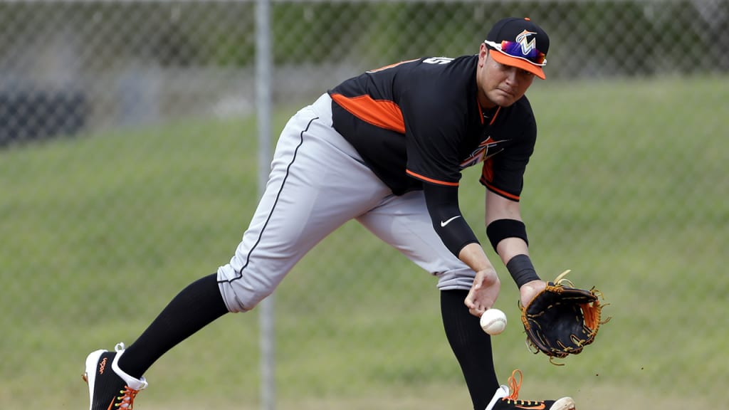 Miguel Rojas has never appeared at first base in the Majors. (AP)