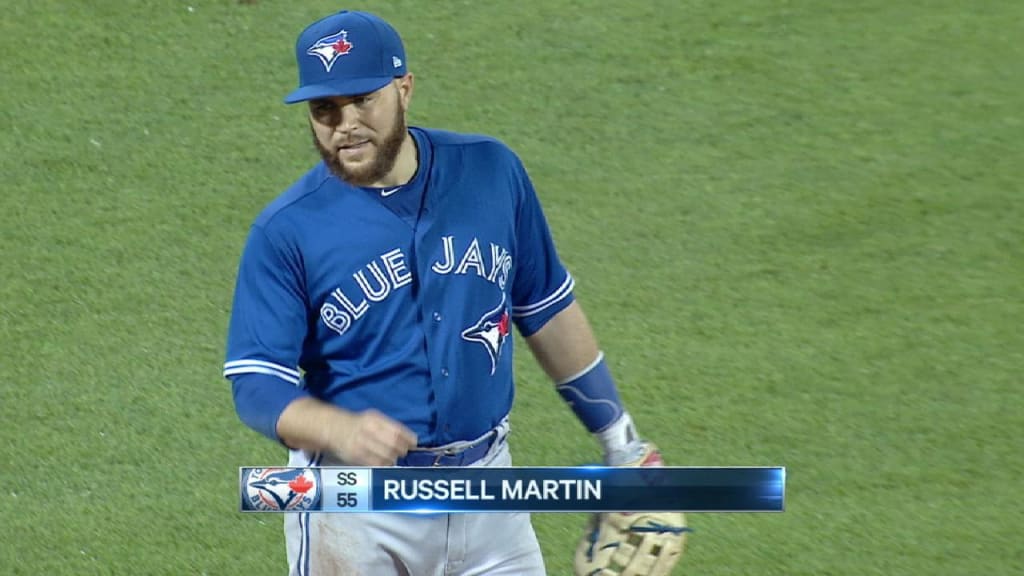 Russell Martin Toronto Blue Jays Game Used Jersey 167th Career HR