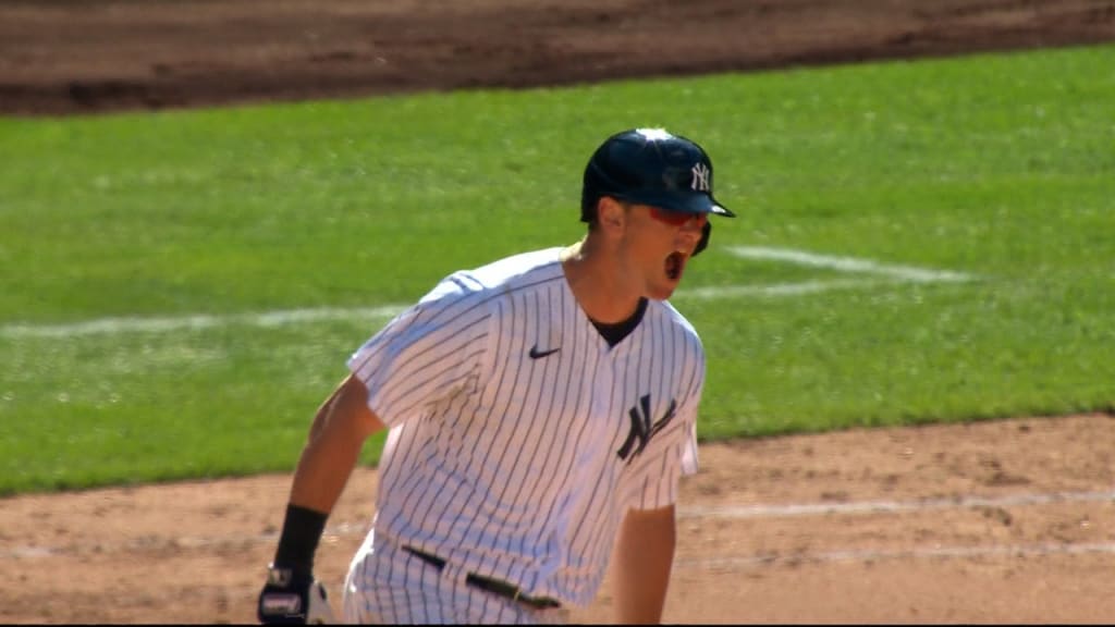 Bronx, USA. 08th Apr, 2022. New York Yankees Josh Donaldson celebrates  after hitting the game winning hit in the 11th inning against the Boston  Red Sox on opening day at Yankee Stadium