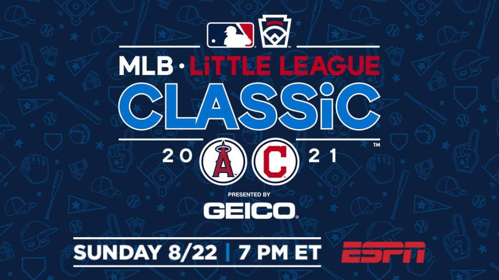 MLB - The MLB Little League Classic returns this Sunday night! 🙌 The  Cleveland Indians take on the Los Angeles Angels in Williamsport on SNB.