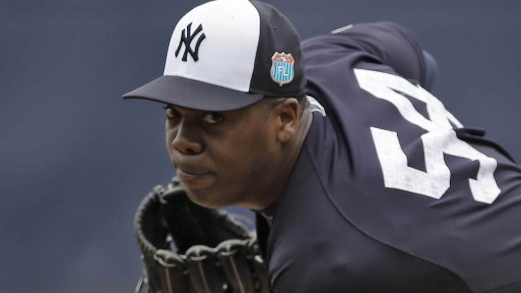 Closer Aroldis Chapman will be eligible to return to the Yankees on May 9. (AP)