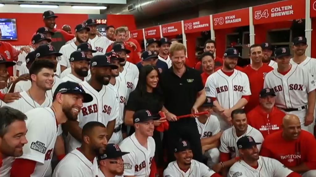 Meghan Markle Meets Red Sox Mookie Betts Pictures June 2019