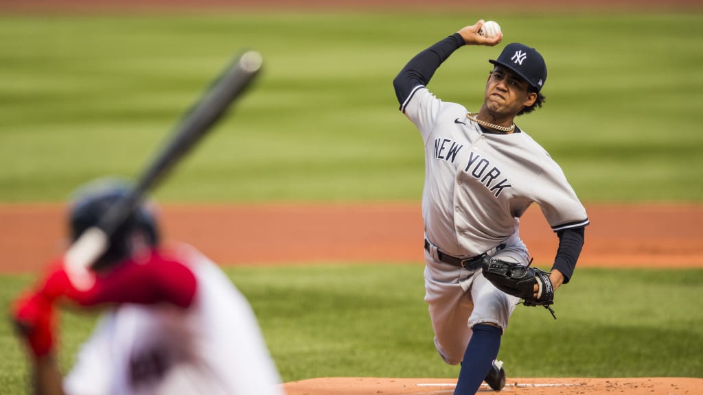 With a slight stature on the mound, García leans into the comparisons to another undersized Dominican star, Pedro Martínez. It’s far too soon to compare their outputs, but the young Yankees pitcher is more than willing to study everything he can to become great. (Credit: New York Yankees)