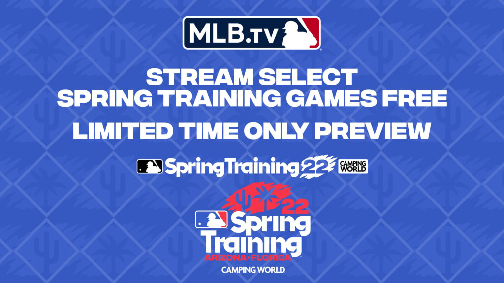 MLB.TV Spring Training 2022 free preview