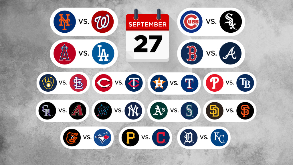 MLB final weekend schedule 2020