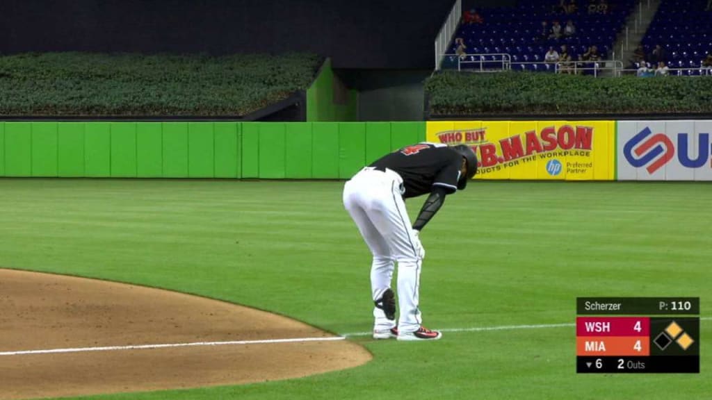 Prado leaves game with an injury