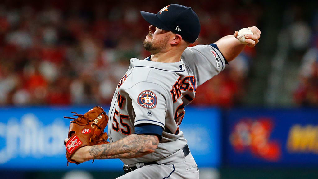 Astros pitcher Ryan Pressly on injured list with right knee
