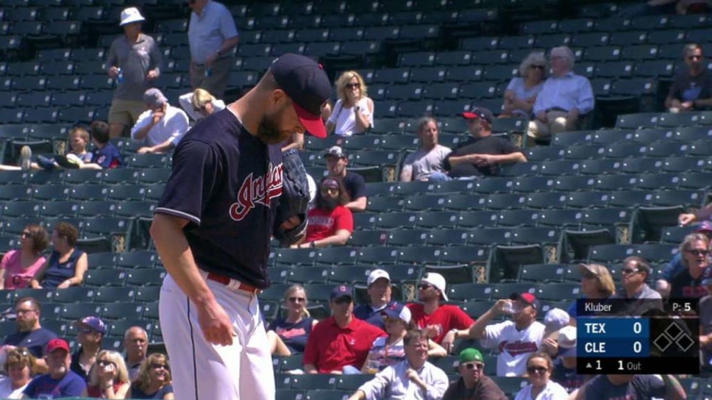 Lonnie Chisenhall strikes out swinging, catcher Juan Centeno to