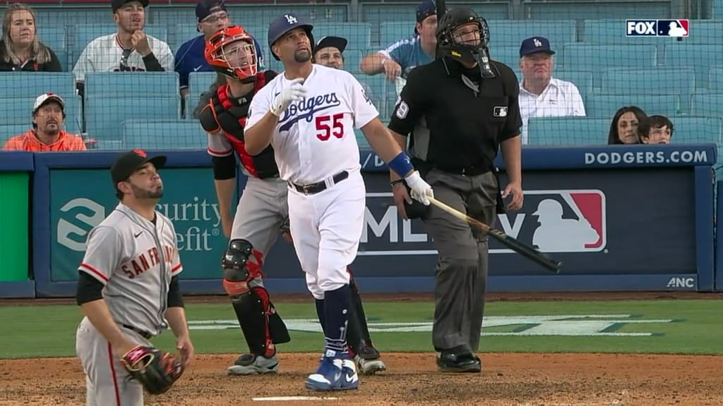 July 23, 2021: Los Angeles Dodgers first baseman Matt Beaty (45) looks at  fans from the dugout during the game between the Colorado Rockies and the  Los Angeles Dodgers at Dodger Stadium