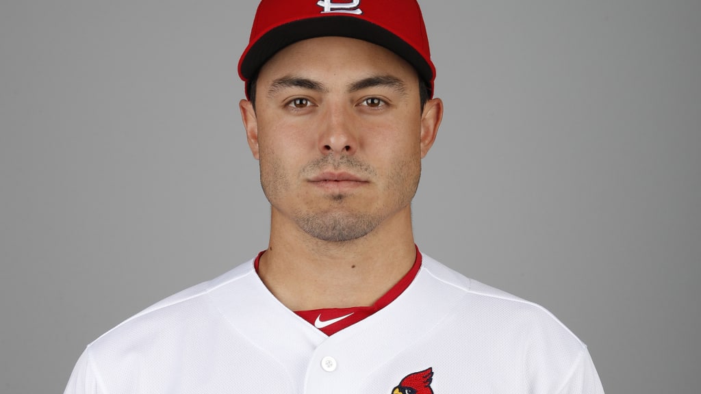 This is a 2018 photo of Conner Greene of the St. Louis Cardinals baseball team. This image reflects the Cardinals active roster as of Feb. 20, 2018 when this image was taken. (AP Photo/Jeff Roberson)
