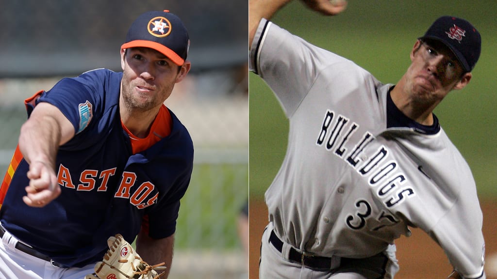 Astros right-hander Doug Fister was drafted by the Mariners out of Fresno State. (AP Images)
