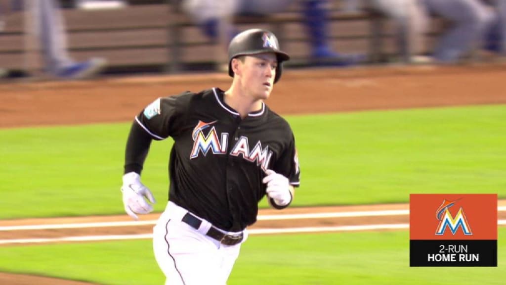 Baltimore, MD, USA. 17th June, 2018. Miami Marlins first baseman Justin  Bour (41) walks to the dugout before the start of MLB action between the  Miami Marlins and the Baltimore Orioles at