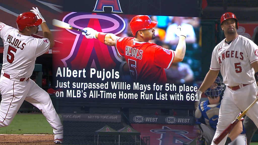 Albert Pujols Game-Used Alternate Red Jersey - 10/3/15