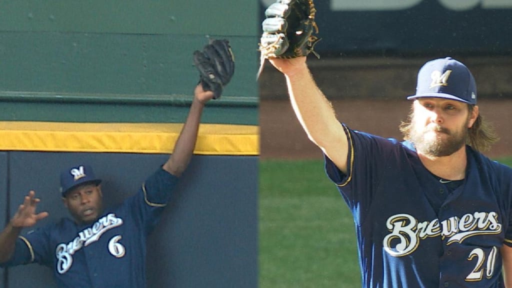 MLB postseason 2018: Brewers' Lorenzo Cain robs David Freese of home run in  Game 2