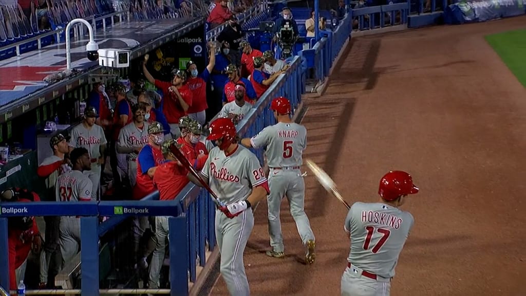 Rhys Hoskins delivers two big hits, Matt Moore records a huge out