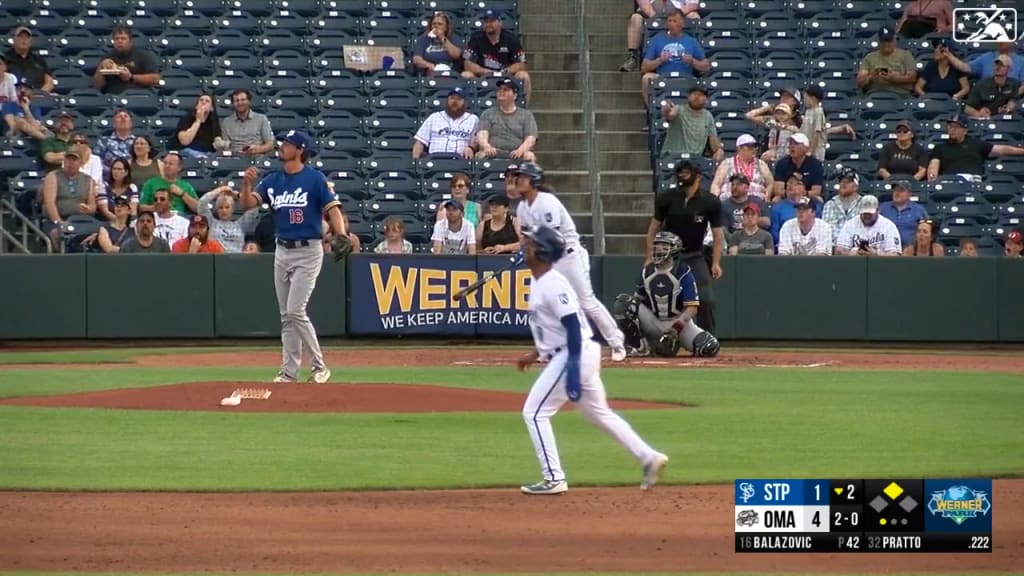 Kansas City Royals' Nick Pratto is hit by a pitch thrown by Chicago White  Sox starting pitcher Dylan Cease during the sixth inning of a baseball game  Monday, May 8, 2023, in