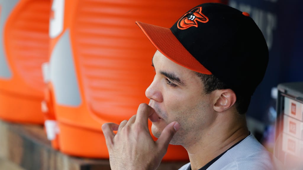 Ubaldo Jimenez on the bench after allowing six runs over 4 1/3 innings in Sunday's 9-4 loss to Seattle. (AP)