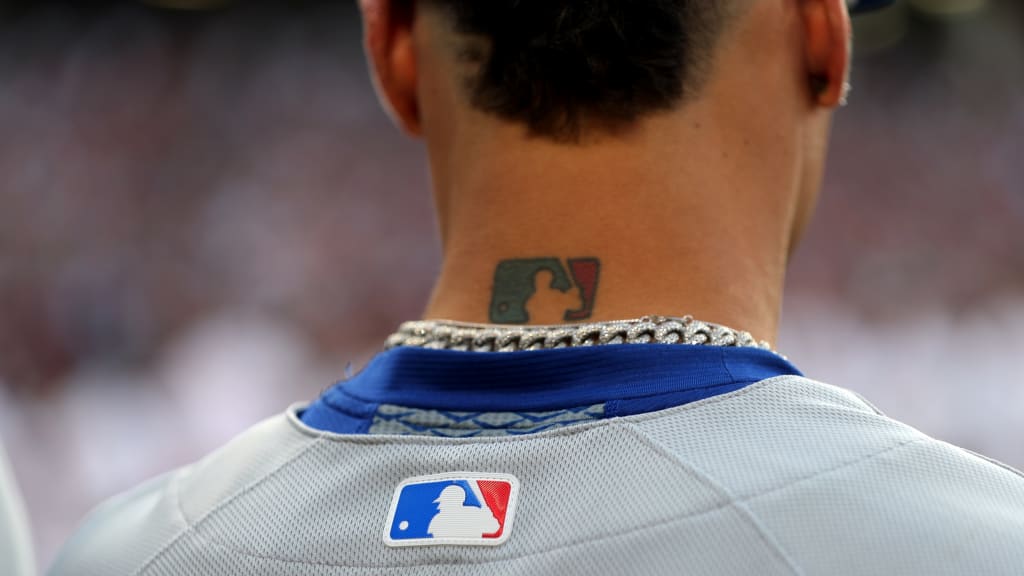 Tommy Pham's baseball tattoo