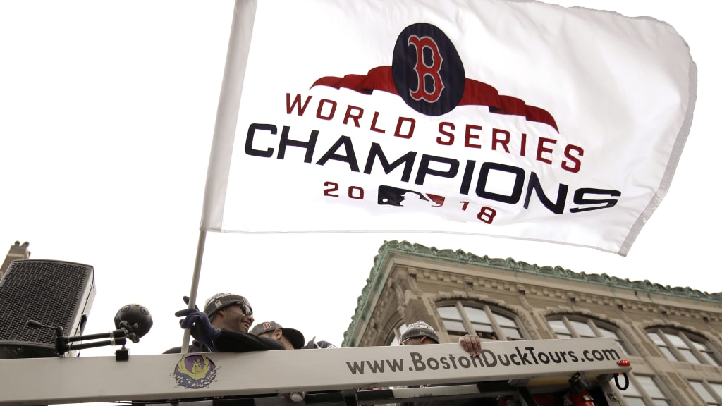 Signs of a championship Red Sox parade in 2013