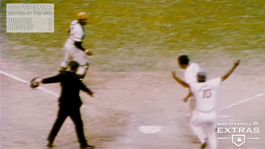 Catcher Manny Sanguillen a member of the 1971 World Champion Pittsburgh  Pirates, takes part in a celebration of the 50th anniversary of the  championship season before of a baseball game between the Pittsburgh  Pirates and the New York Mets in