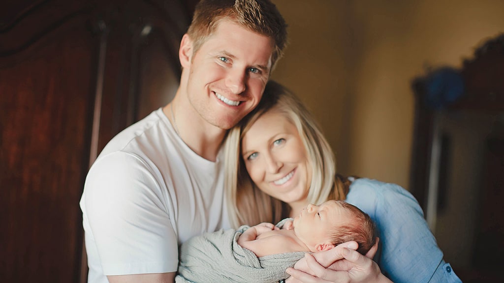 Chase and Anna Anderson had a baby boy earlier this month and named him Robert Hunter, a special moniker. (Cherie Marie Photography)