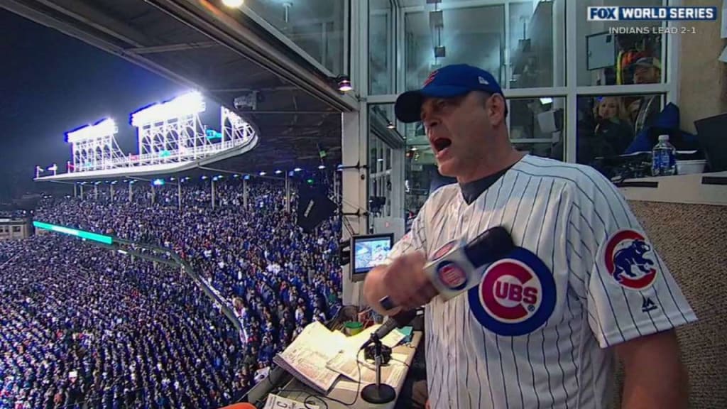 Vaughn sings during stretch