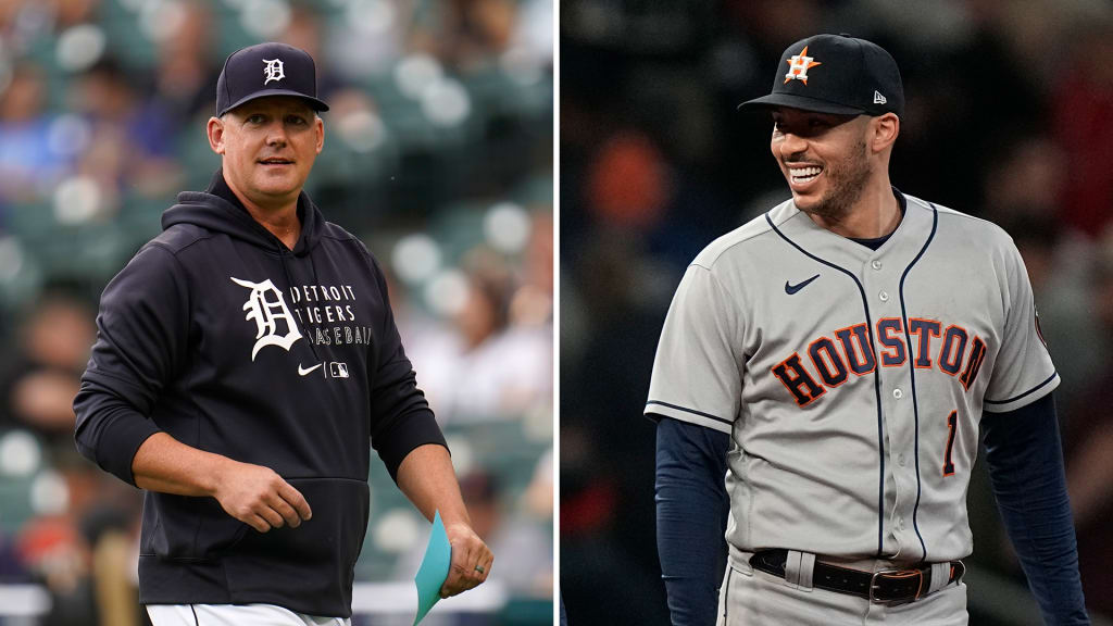 Carlos Correa, A.J. Hinch meet in Houston