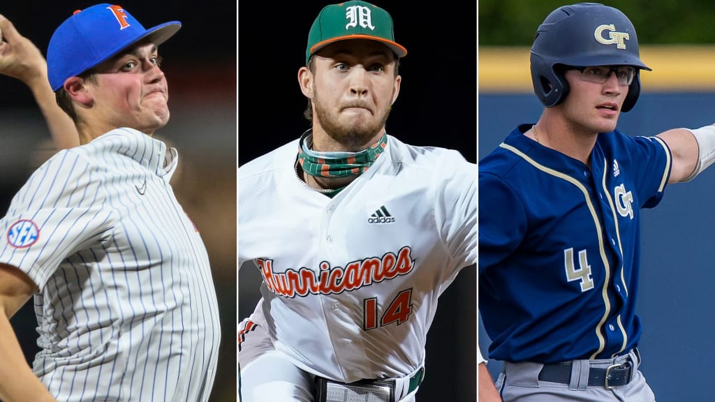 Florida's Hunter Barco, Miami's Carson Palmquist and Georgia Tech's Kevin Parada hit the diamond in Week 3.