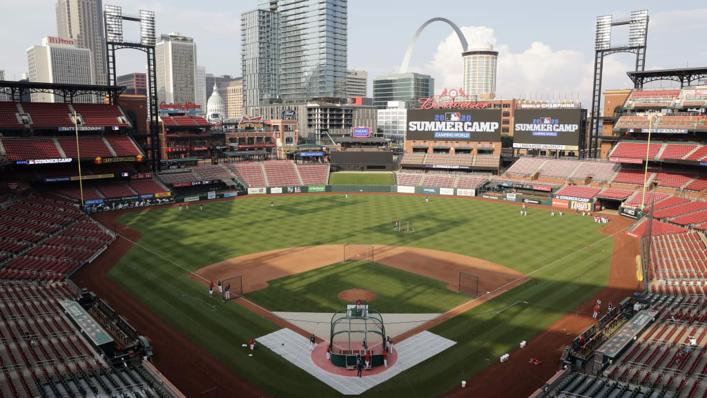 Cardinals play the Royals in an exhibition game at Busch Stadium today