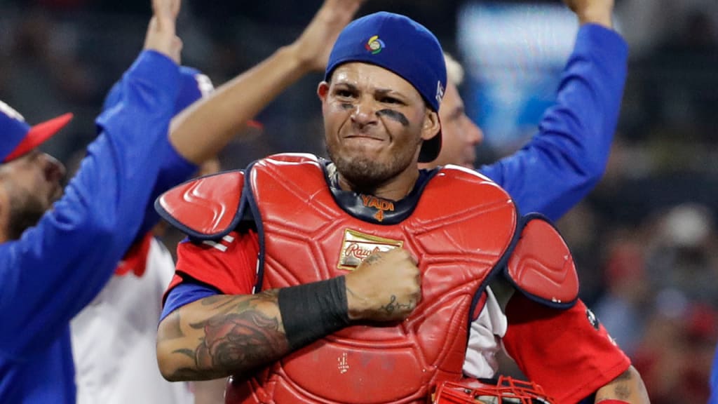 Yadier Molina signed a five-year, $75 million extension with the Cardinals in 2012. (AP)