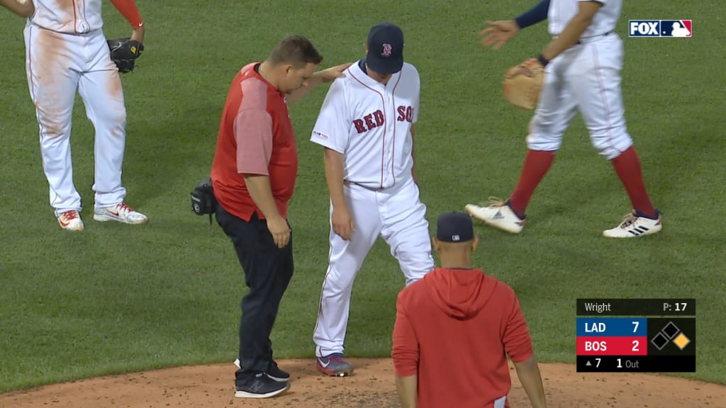 Wright removed with an injury