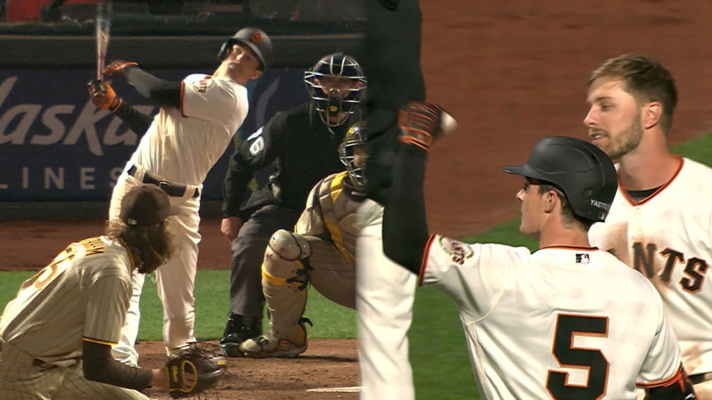 Donovan Solano RBI, He doesn't get his nickname Donnie Barrels for  nothing - Mike Yastrzemski, By San Francisco Giants