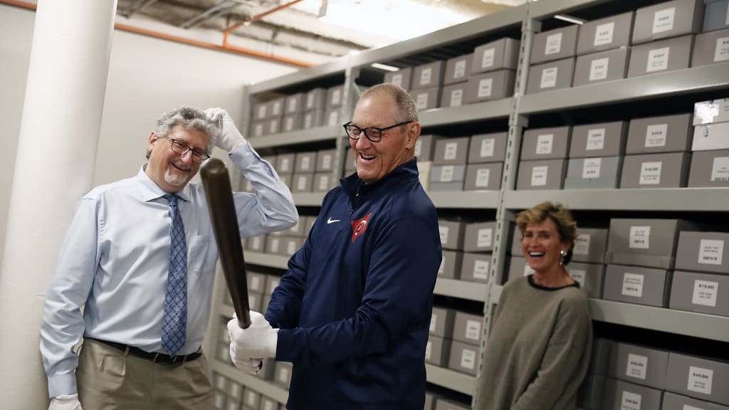 One of the great joys of reaching baseball immortality is a private tour that includes time in the Cooperstown vault. Kaat’s visit in May brought back memories spanning decades for the newly minted Hall of Famer, who considers himself a baseball historian. (Photo Credit: New York Yankees)