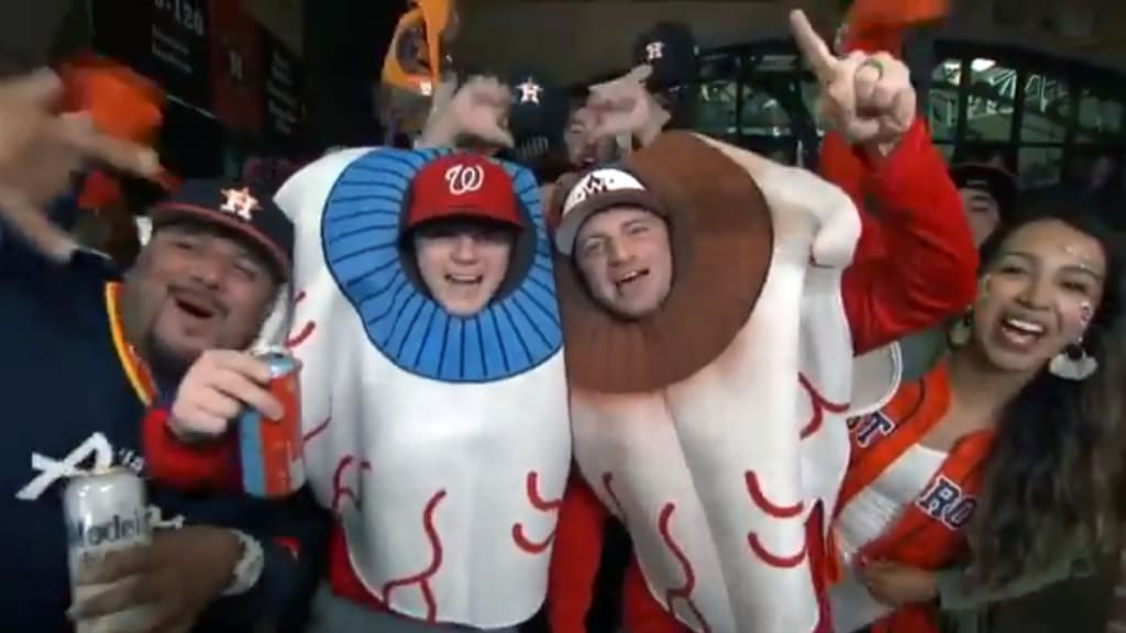 Fans dress as Max Scherzer's eyes