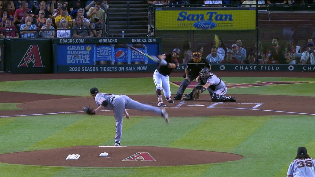 Webb's first MLB strikeout