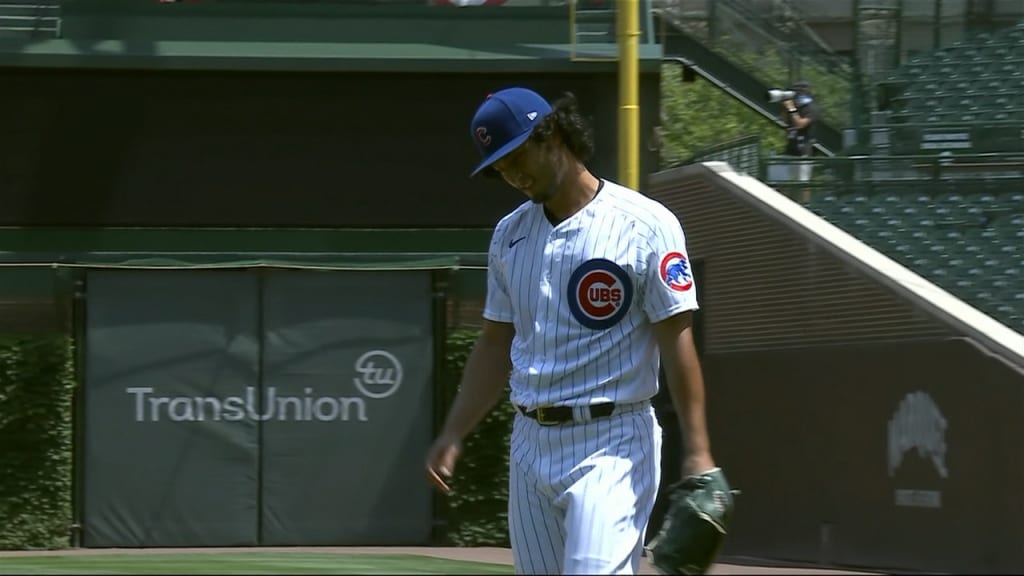 Darvish strikes out side in 3rd