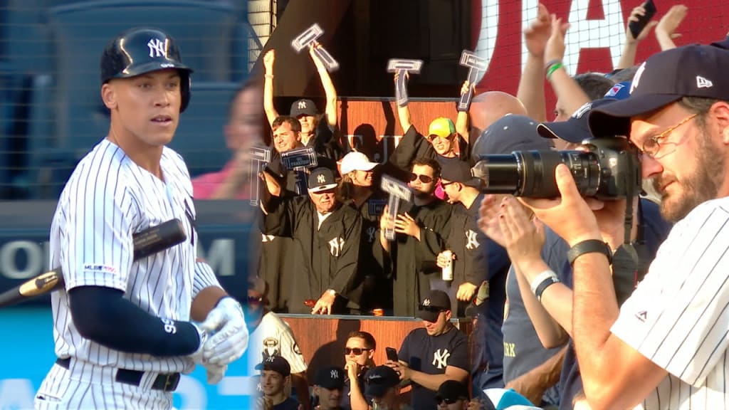 Judge's 1st at-bat since return
