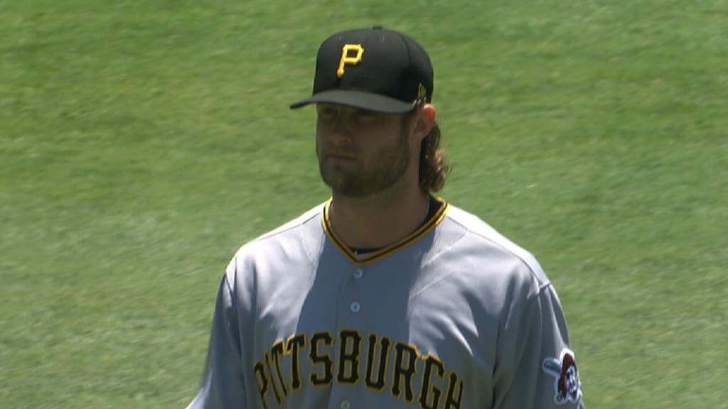Pittsburgh Pirates center fielder Andrew McCutchen catches a pop