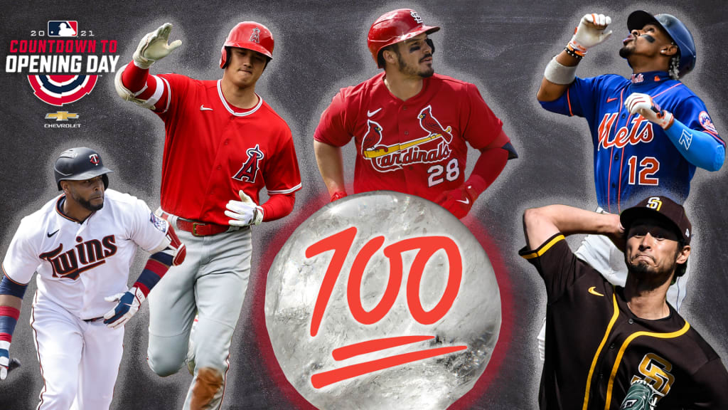 100 for 2021 MLB season