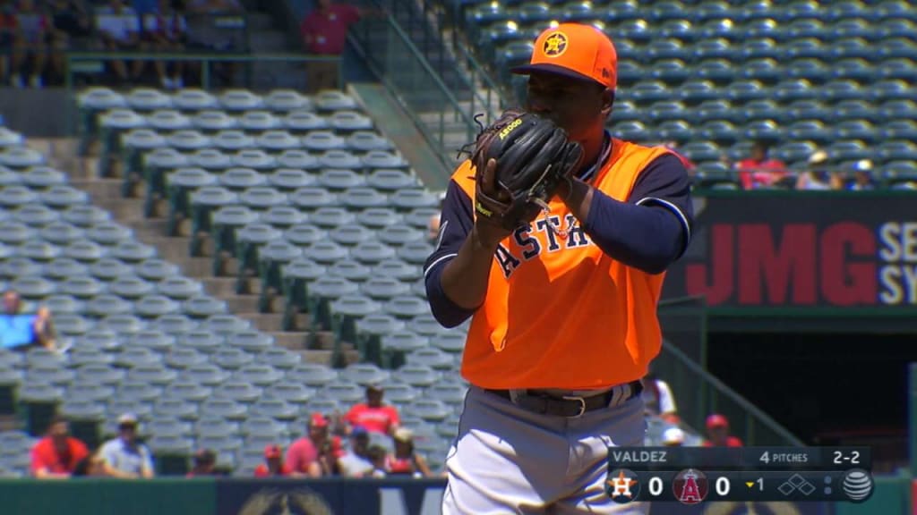 Astros' Framber Valdez brings cool demeanor to first MLB start