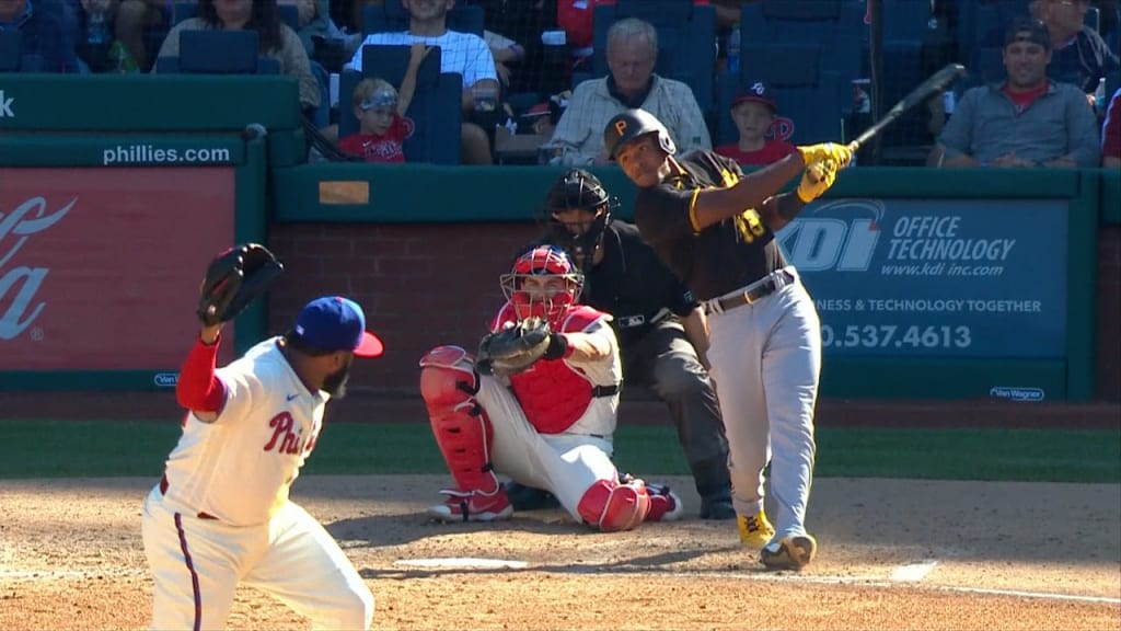 Ke'Bryan Hayes' two-run double