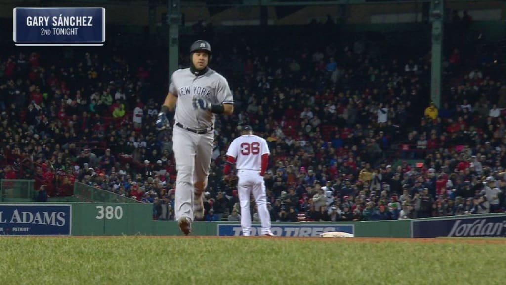 Red Sox fan somehow hits Yankees player with his own home run ball